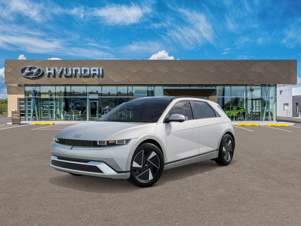 2026 Hyundai IONIQ 5 Limited in Atlas White — front three-quarter view