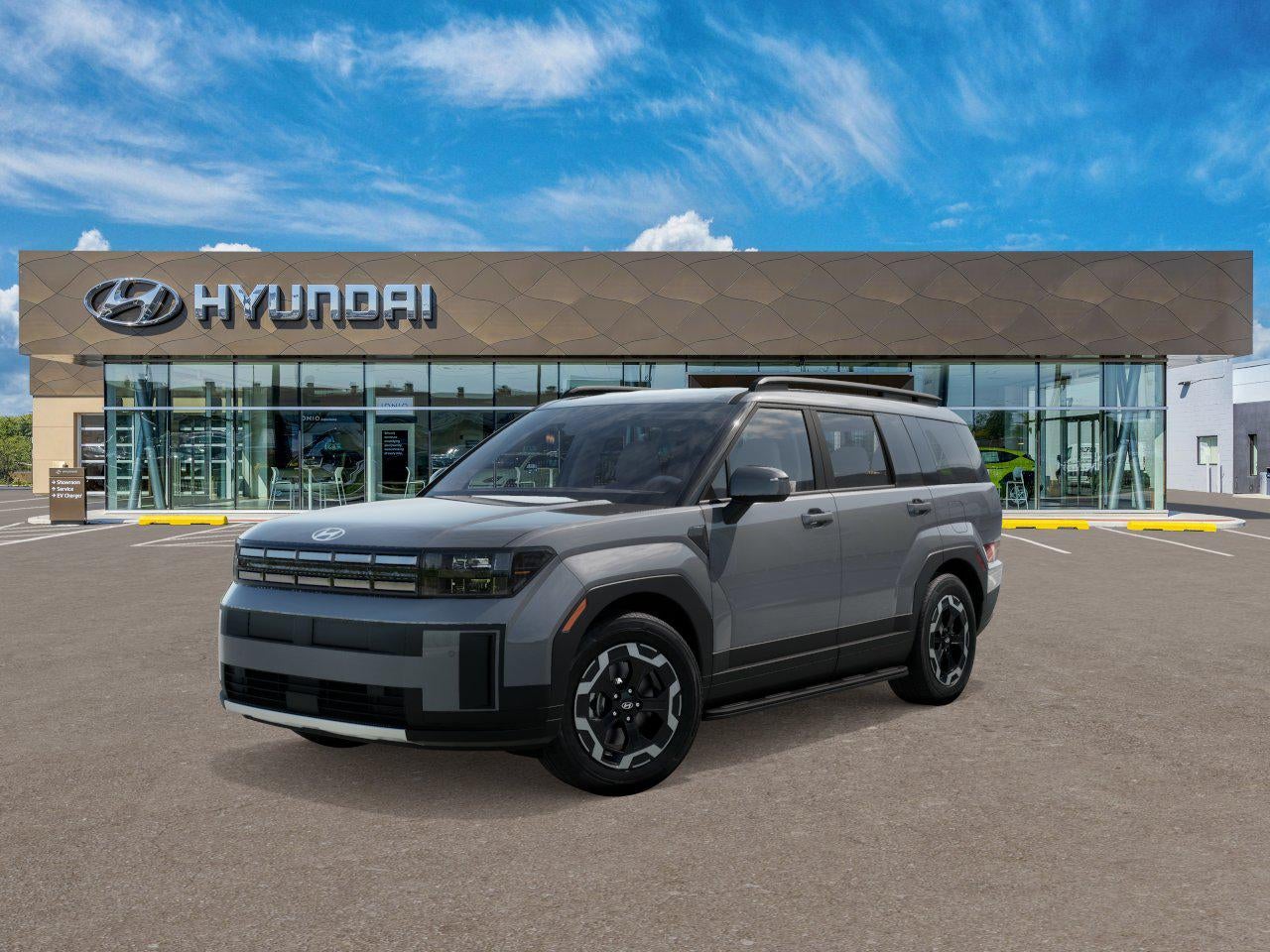 2026 Hyundai SANTA FE SEL FWD in Hampton Gray — front three-quarter view