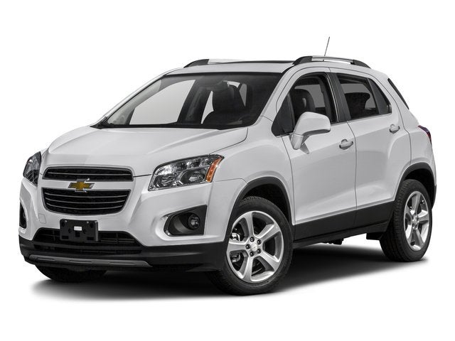 2016 Chevrolet Trax LTZ in Summit White — front three-quarter view