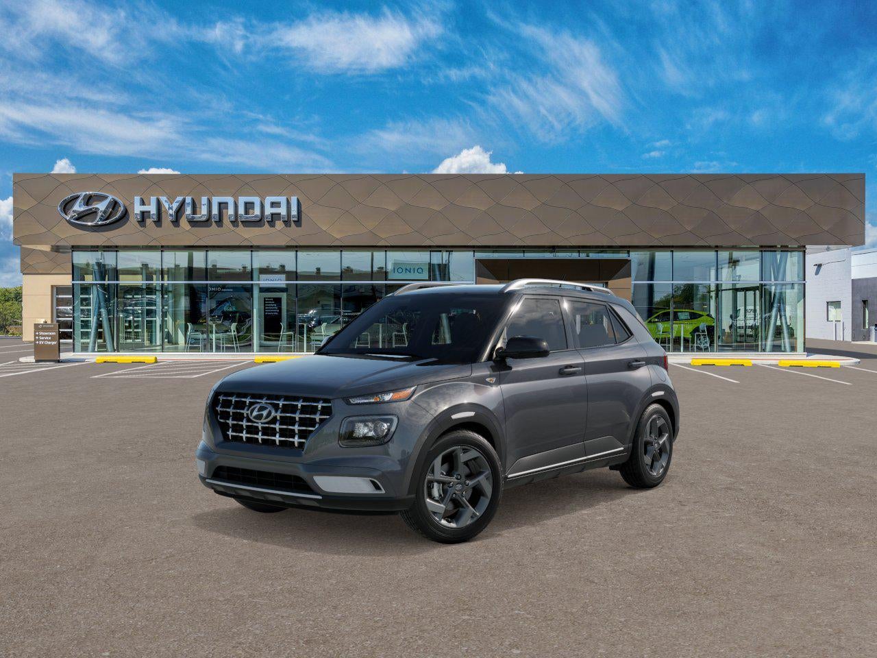 2026 Hyundai VENUE SEL W/Two-Tone Roof in Ecotronic Gray W/Black Roof — front three-quarter view